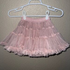 Mini Boden Kids' Tiered Recycled Polyester Tulle Skirt / Provence Pink / 3 - 4 Y